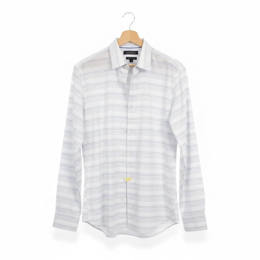 Banana Republic Grant Fit Pinstripe Button Down Shirt Medium